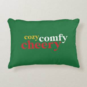 Decorative Christmas Holiday, Cosy Comfy Cheery Cushion