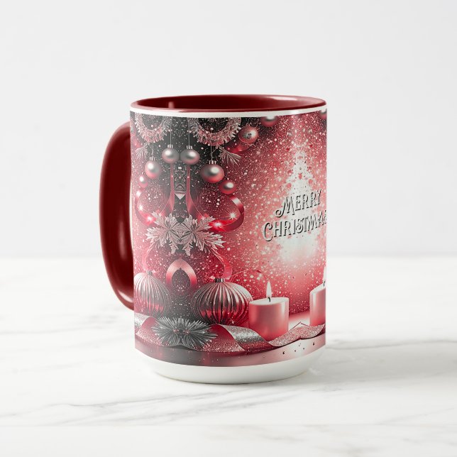Decorative Christmas Holiday Mug (Front Left)