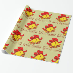 Decorative Christmas Santa Jingle bell Wrapping Paper