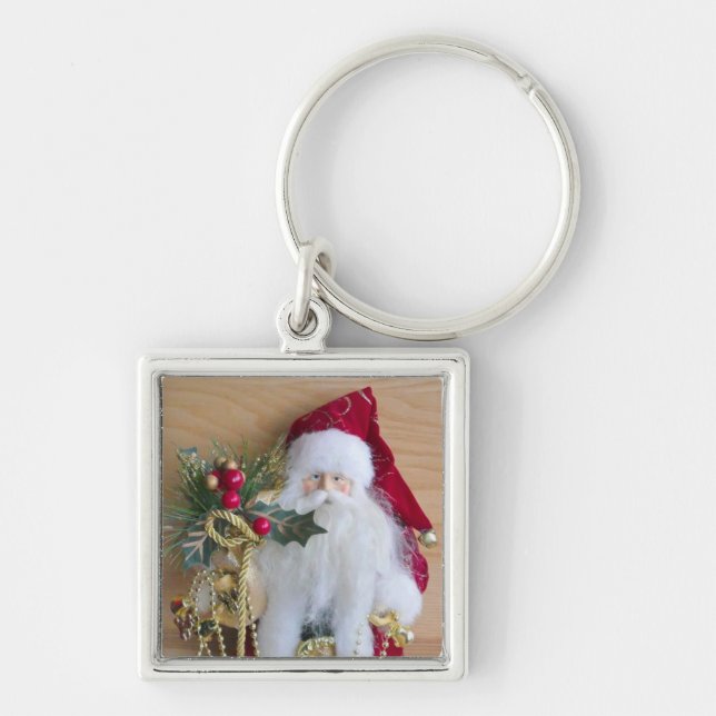 DECORATIVE CHRISTMAS SANTA KEY RING (Front)