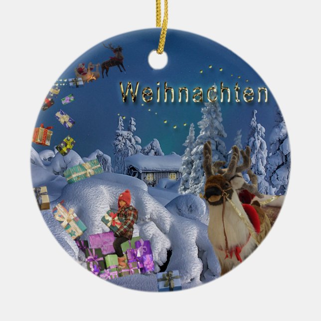 Decorative Christmas Tree Ornaments Santa Claus (Front)