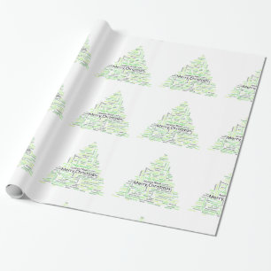Decorative Christmas Tree Wrapping Paper