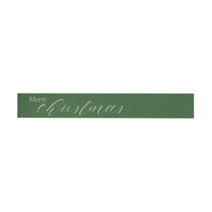 Decorative Christmas Wrap Around Return Address Label