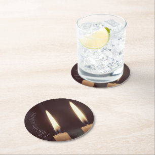 Decorative Christmastime Paper Coaster