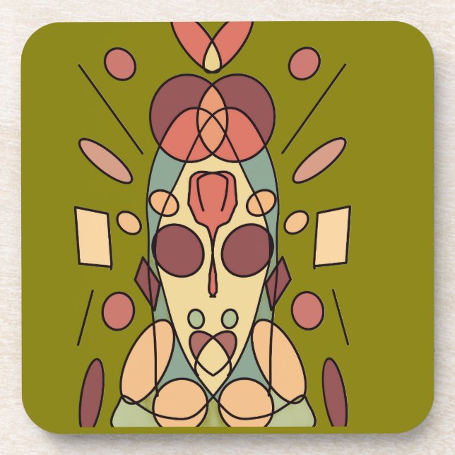 Decorative coach pillow  coaster (Front)