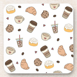 Decorative coffee lovers coaster