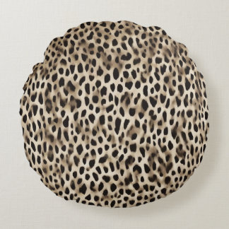 Decorative Cojin with Skin Imitation Design Round Cushion