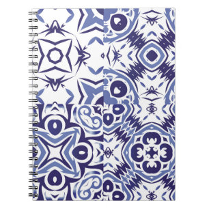 Decorative color ceramic azulejo tiles. Fashionabl Notebook