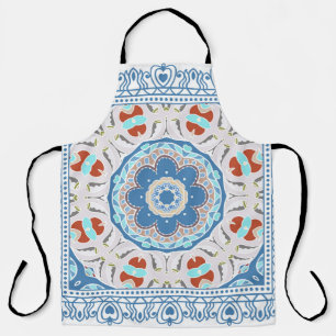 Decorative colorful ornament on white background, apron