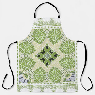 Decorative colorful ornament on white background, apron