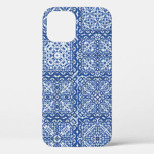 Decorative colour ceramic azulejo tiles. Coloured iPhone 12 Case