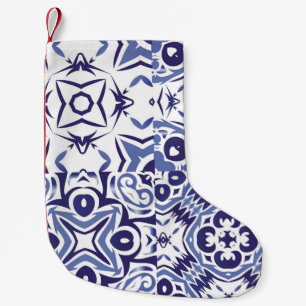Decorative colour ceramic azulejo tiles. Fashionab Small Christmas Stocking