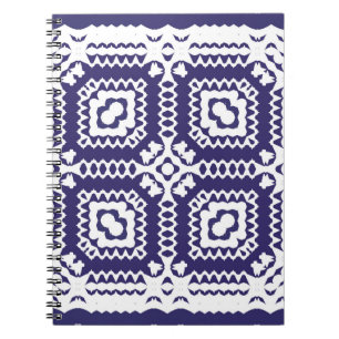 Decorative colour ceramic azulejo tiles. Vintage s Notebook