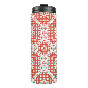 Decorative colour ceramic talavera tiles. Vintage Thermal Tumbler