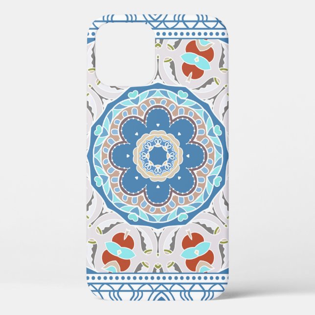 Decorative colourful ornament on white background, Case-Mate iPhone case (Back)