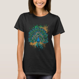 Decorative Colourful Tail Peacock T-Shirt