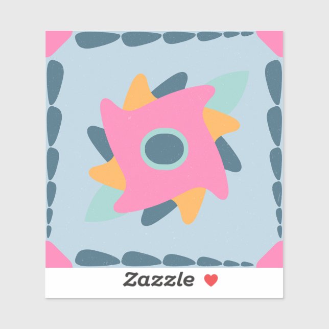 Decorative colourful tile (Sheet)