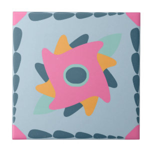 Decorative colourful tile