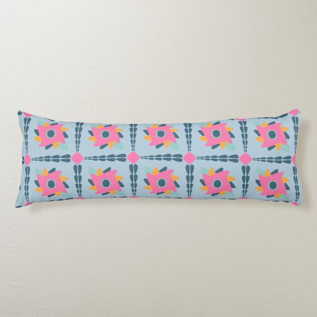 Decorative colourful tile body cushion (Front)