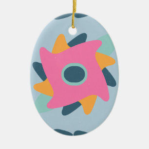 Decorative colourful tile ceramic tree decoration