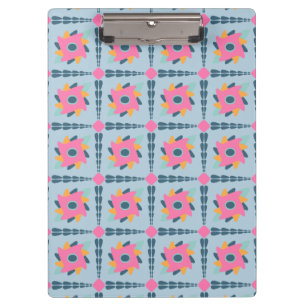 Decorative colourful tile clipboard