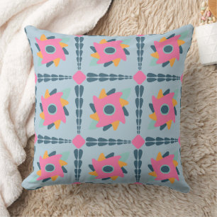 Decorative colourful tile cushion