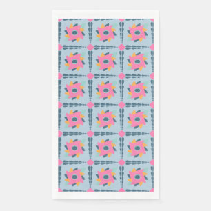 Decorative colourful tile napkin