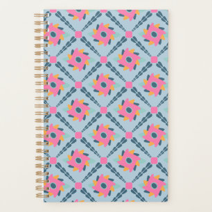 Decorative colourful tile planner