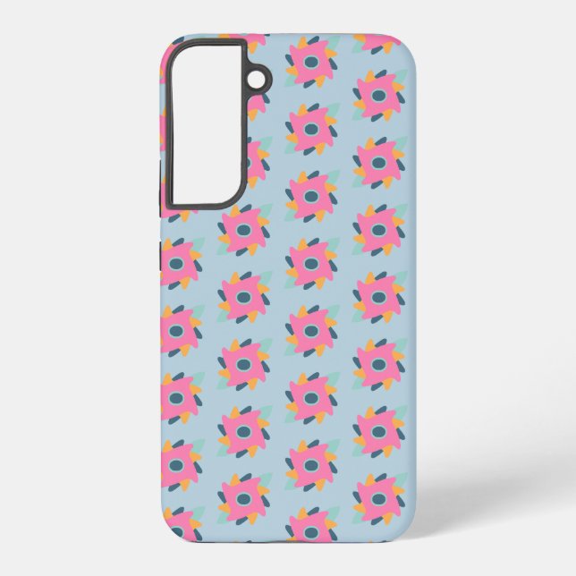 Decorative colourful tile samsung galaxy s22+ case (Back)