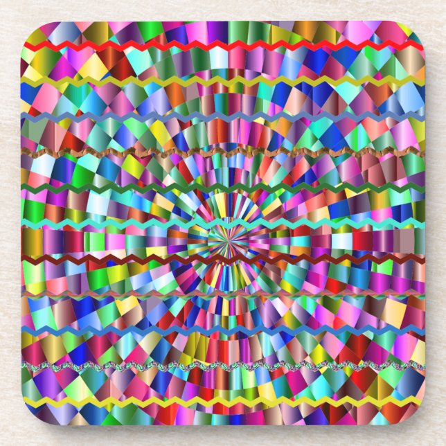 Decorative Colours Coaster (Front)