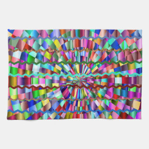 Decorative Colours Tea Towel