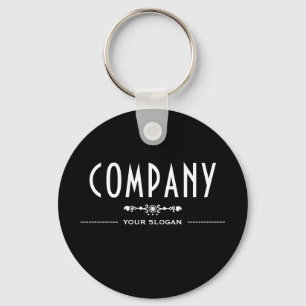Decorative Company Name Key Ring