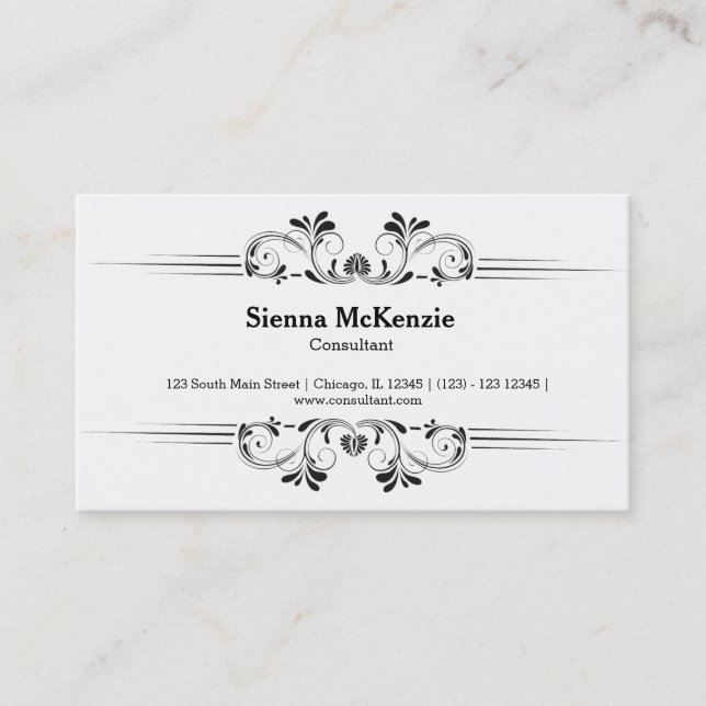Decorative Consultant Business Card (Front)