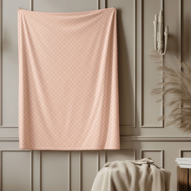 Decorative Coral Plaid Blanket for Living Room (Decorative Coral Plaid Blanket for Living Room)