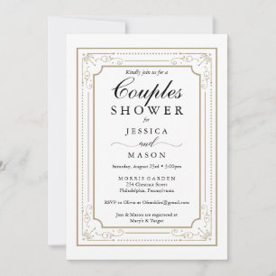 Decorative Couples Shower Invitation