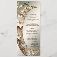 Decorative Crescent Moon Frame Menu