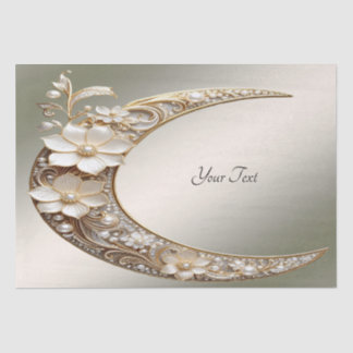 Decorative Crescent Moon Frame Tissue Paper