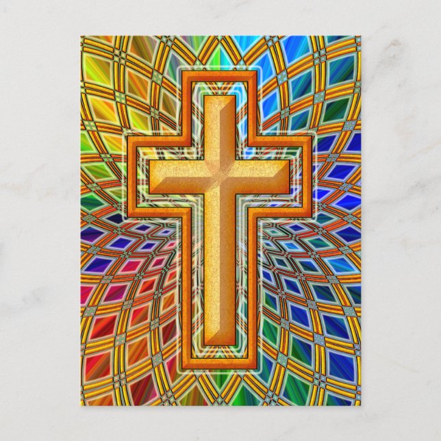 DECORATIVE CROSS POSTCARD (Front)