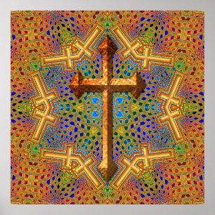 DECORATIVE CROSS POSTER