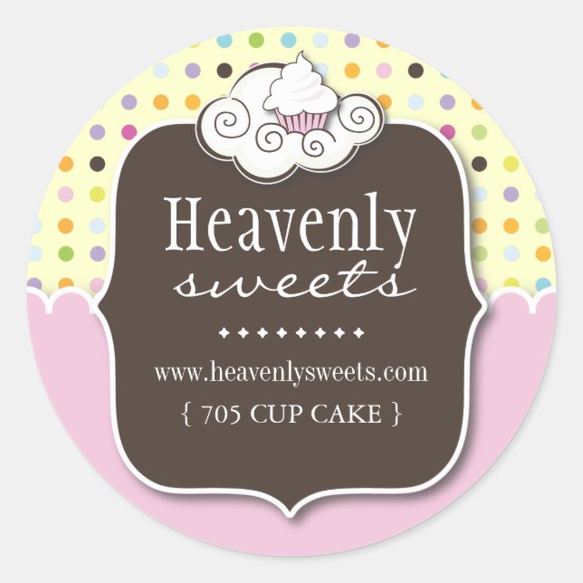 Decorative Cupcake |  Pastry Chef Stickers (Front)
