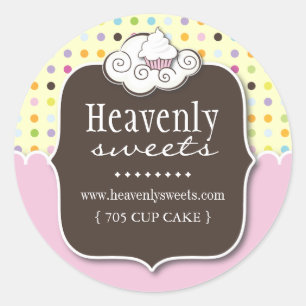 Decorative Cupcake Pastry Chef Stickers
