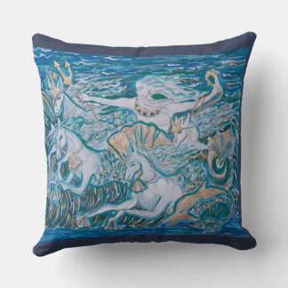 decorative cushion sea poseidon theme