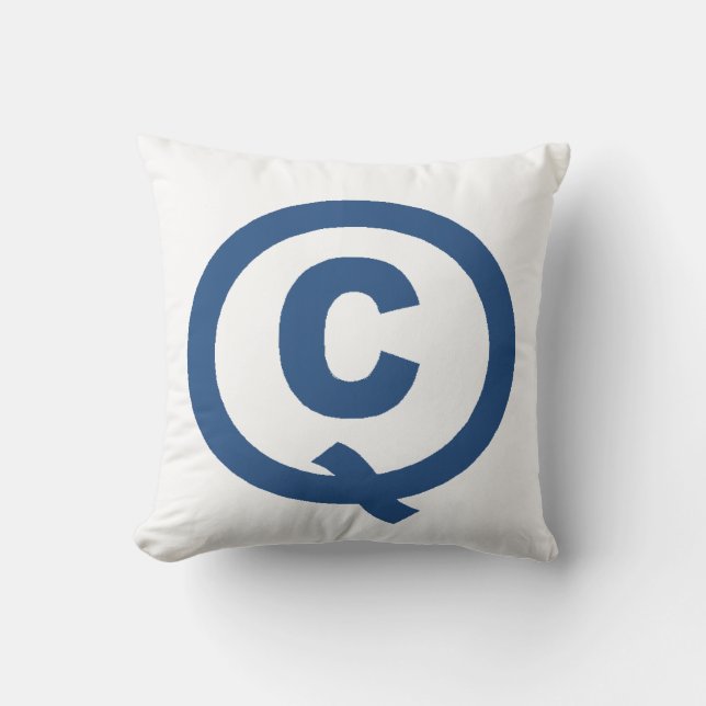 Decorative cushion white DESIGN QUEBEC (Front)