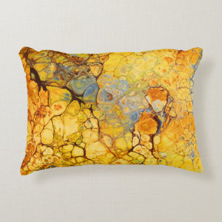 Decorative cushion with organically abstract desig