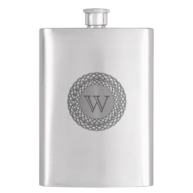Decorative Custom Monogram Flask (Front)