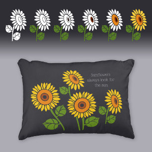 Decorative customisable colour sunflowers CC1073 Cushion
