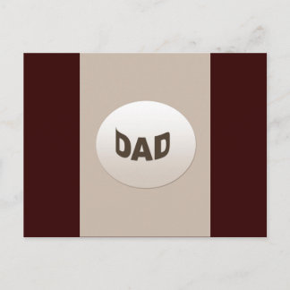Decorative Dad Postcard