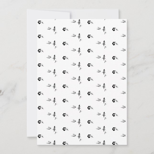 Decorative, Dark Grey, Charcoal Invitation (Front)