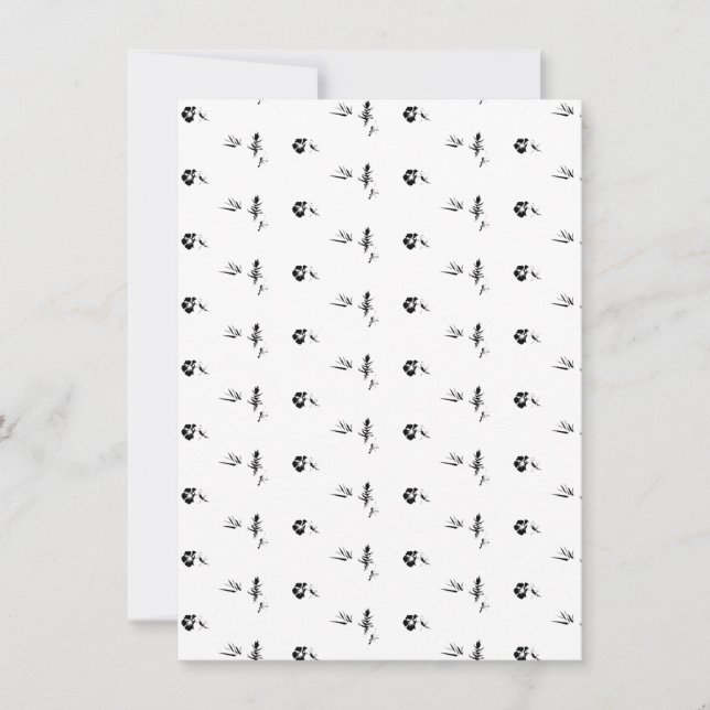 Decorative, Dark Grey, Charcoal Invitation (Front)