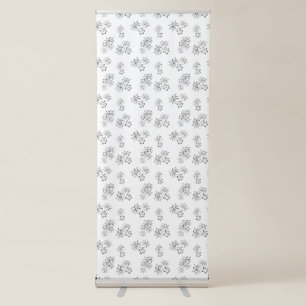 Decorative, Davy Grey Vertical Retractable Banner